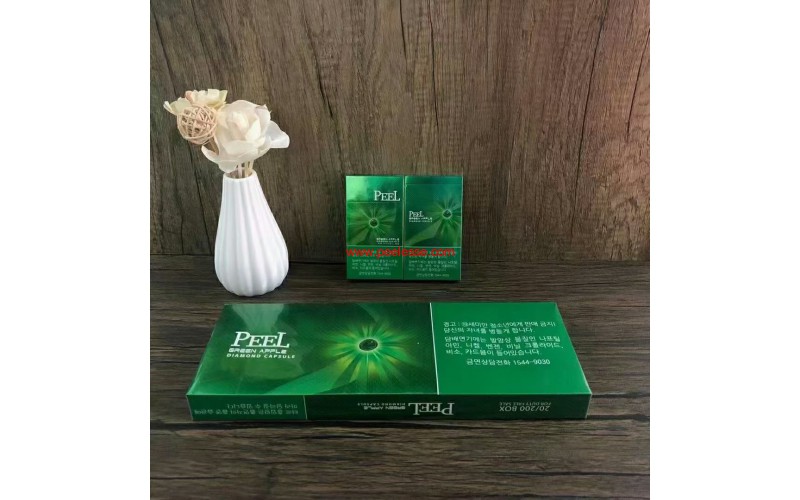 PEEL韩版细百乐黑陈皮蓝薄荷爆绿苹果爆